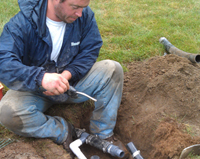 Irrigation installation in Whitinsville, Massachusetts